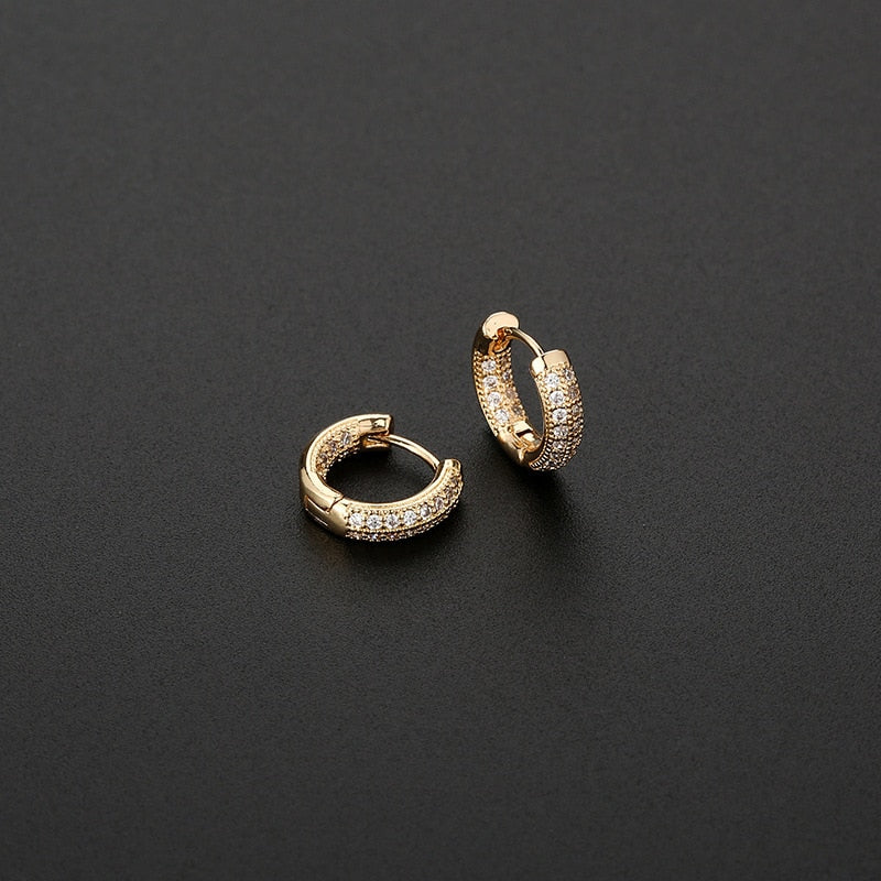 Boucles d'oreilles avec zirconia