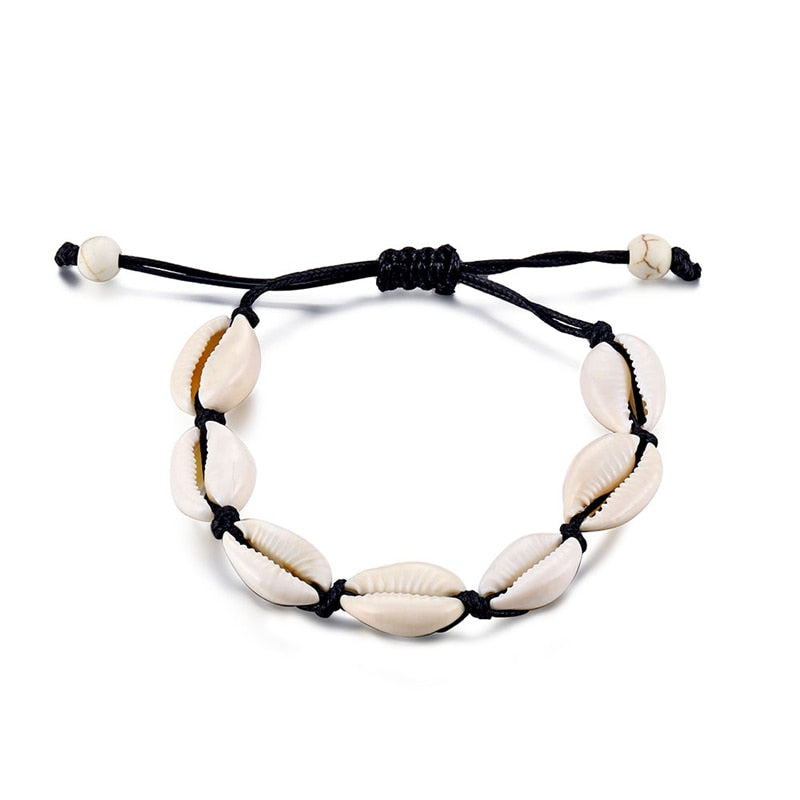 Bracelet de coquillage de cheville