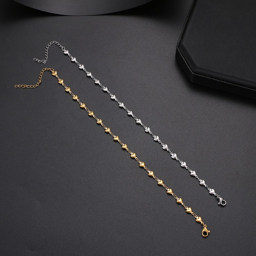 Bracelet délicat avec motif de cœur