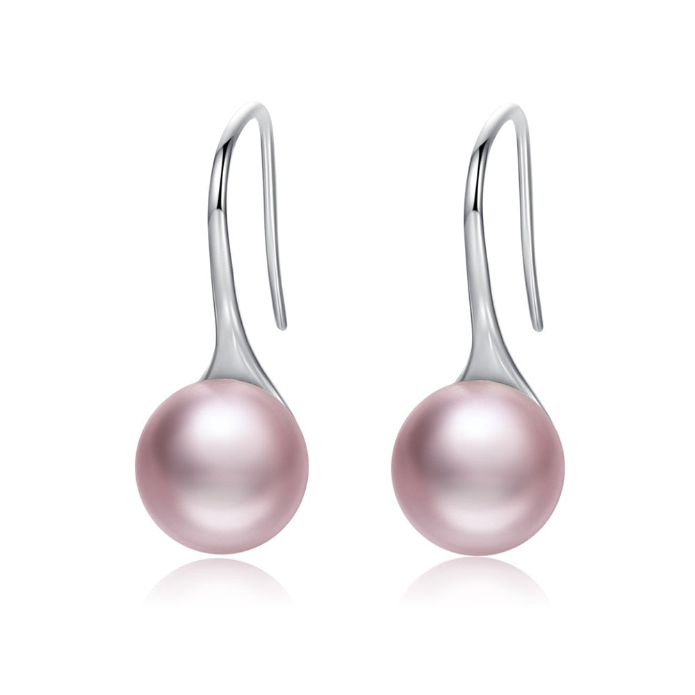 Boucles d'oreilles pendantes en perle