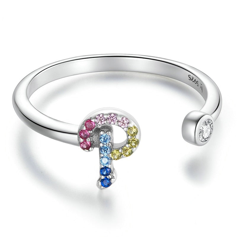 Bague avec initiale
