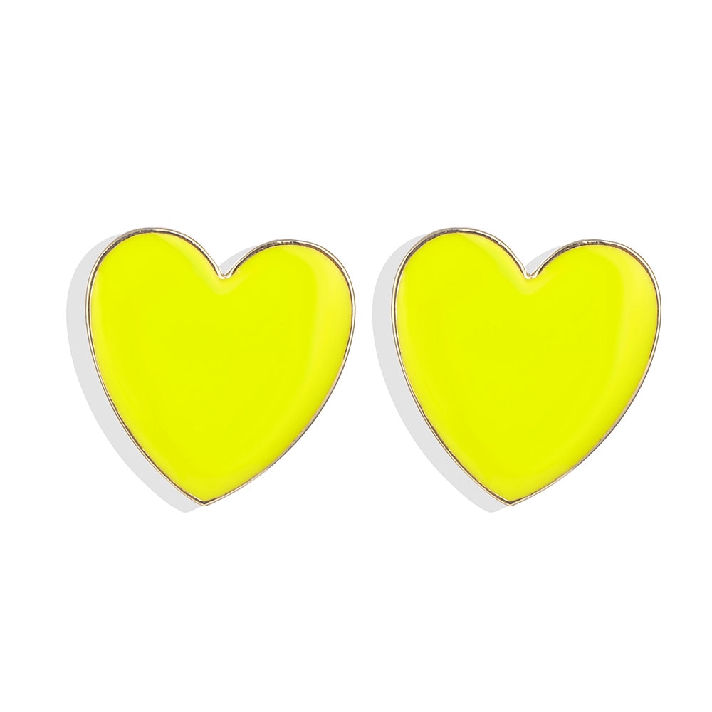 Boucles d'oreilles - cœurs colorés