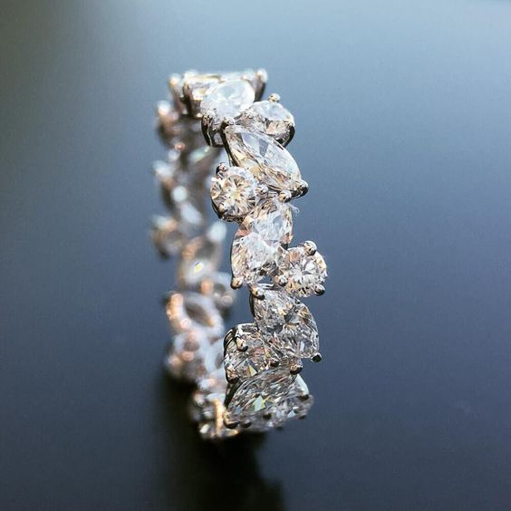 Bague en zircon cubique