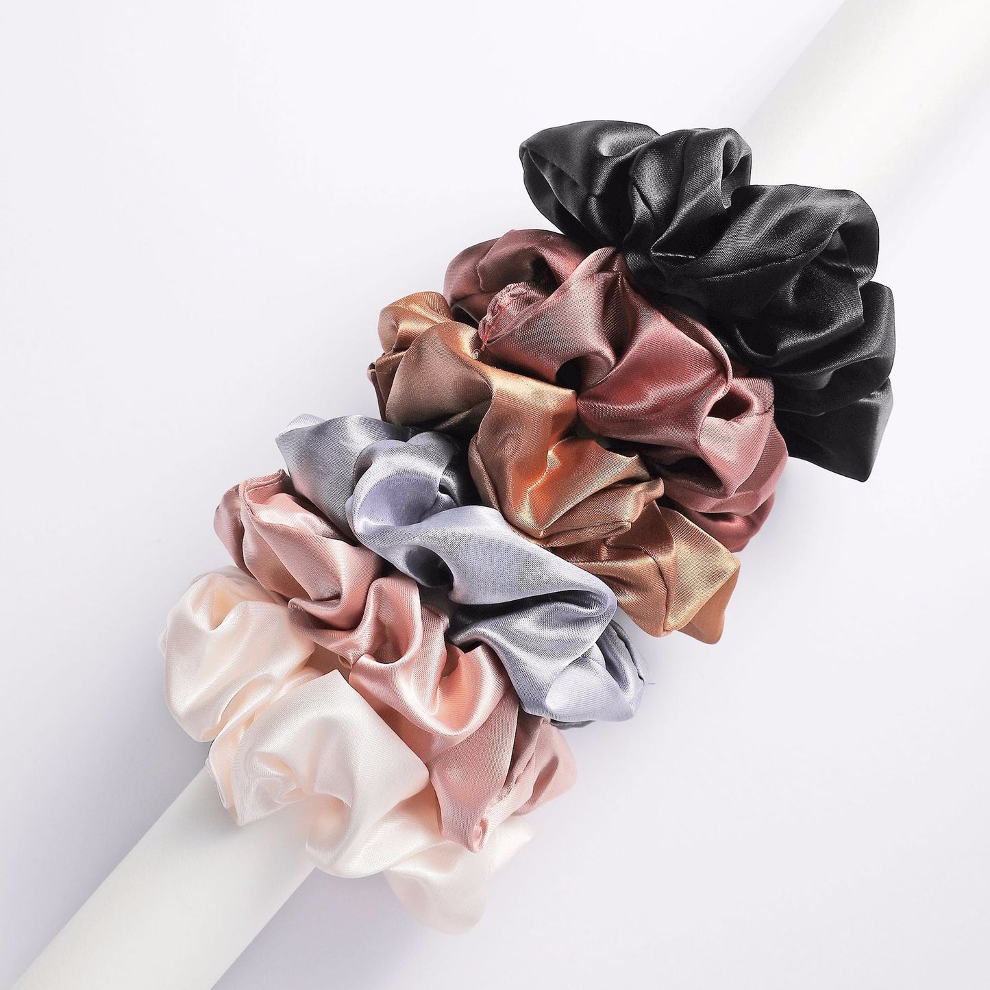 Lot d'élastiques à cheveux en satin