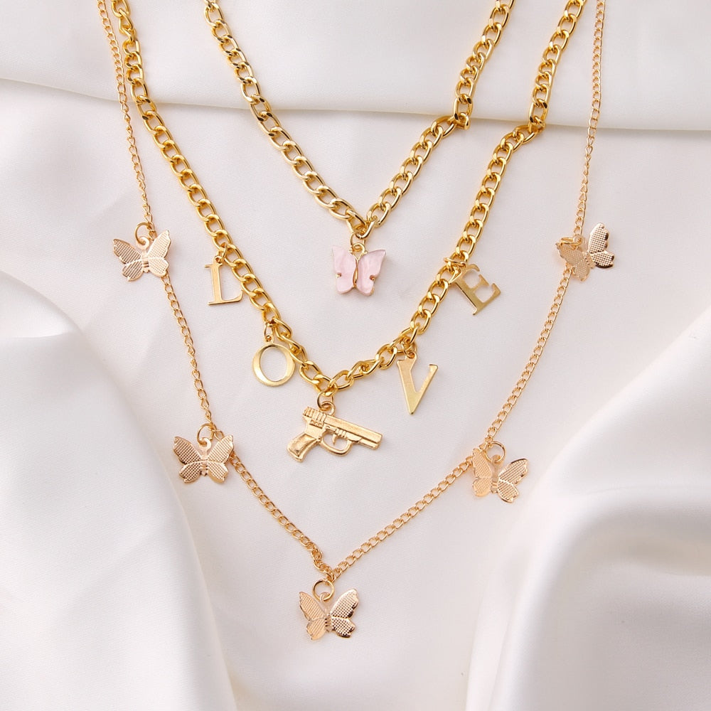 Collier à triple chaîne