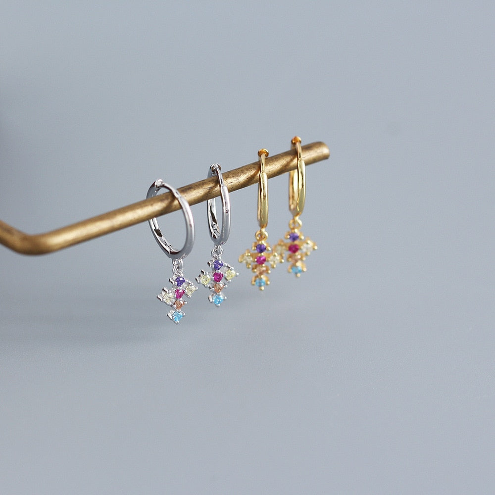Boucles d'oreilles croix