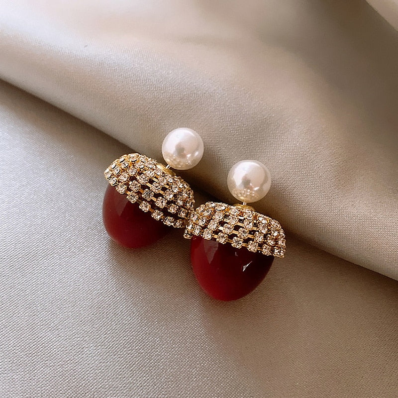 Boucles d'oreilles avec zirconia