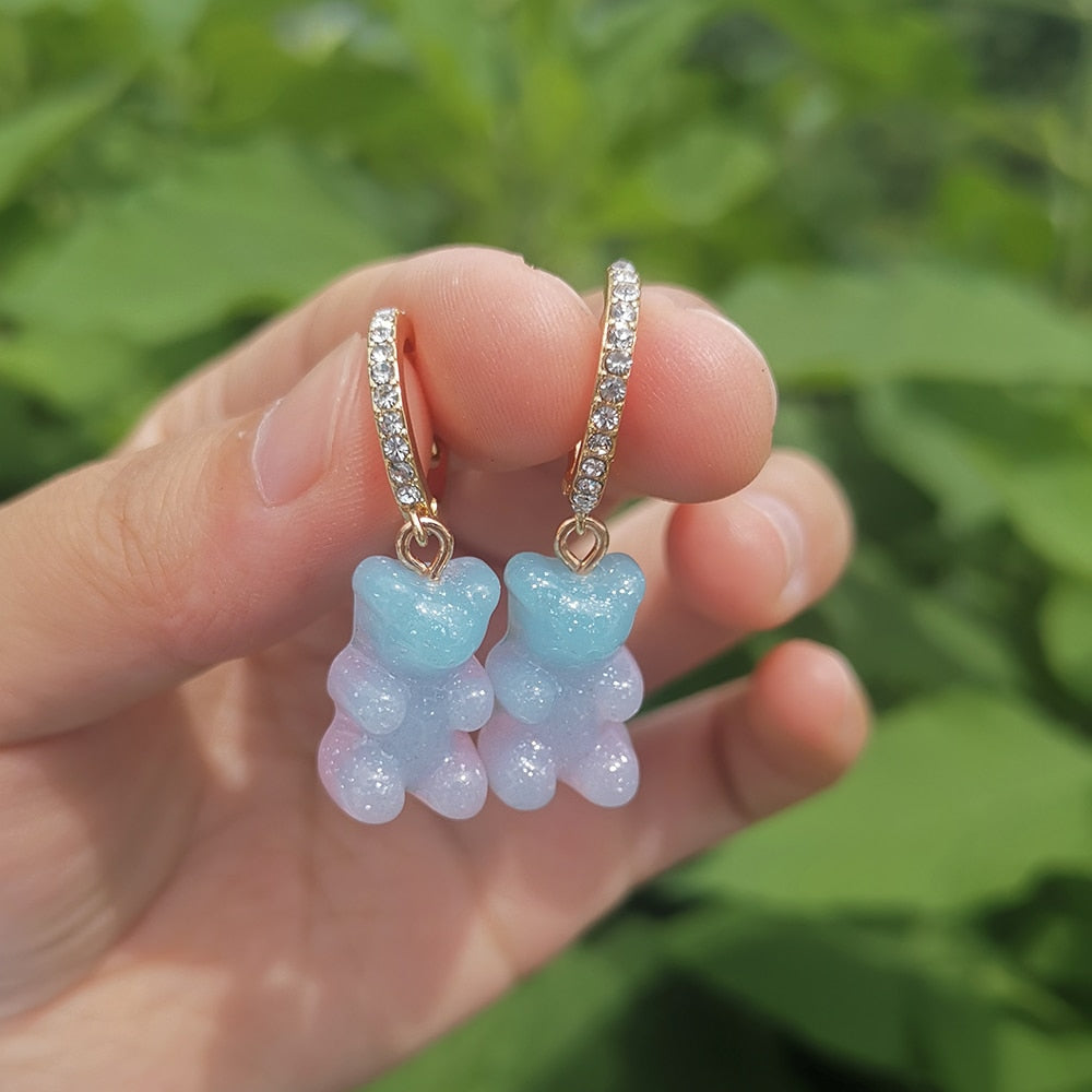 Boucles d'oreilles en forme d'ourson