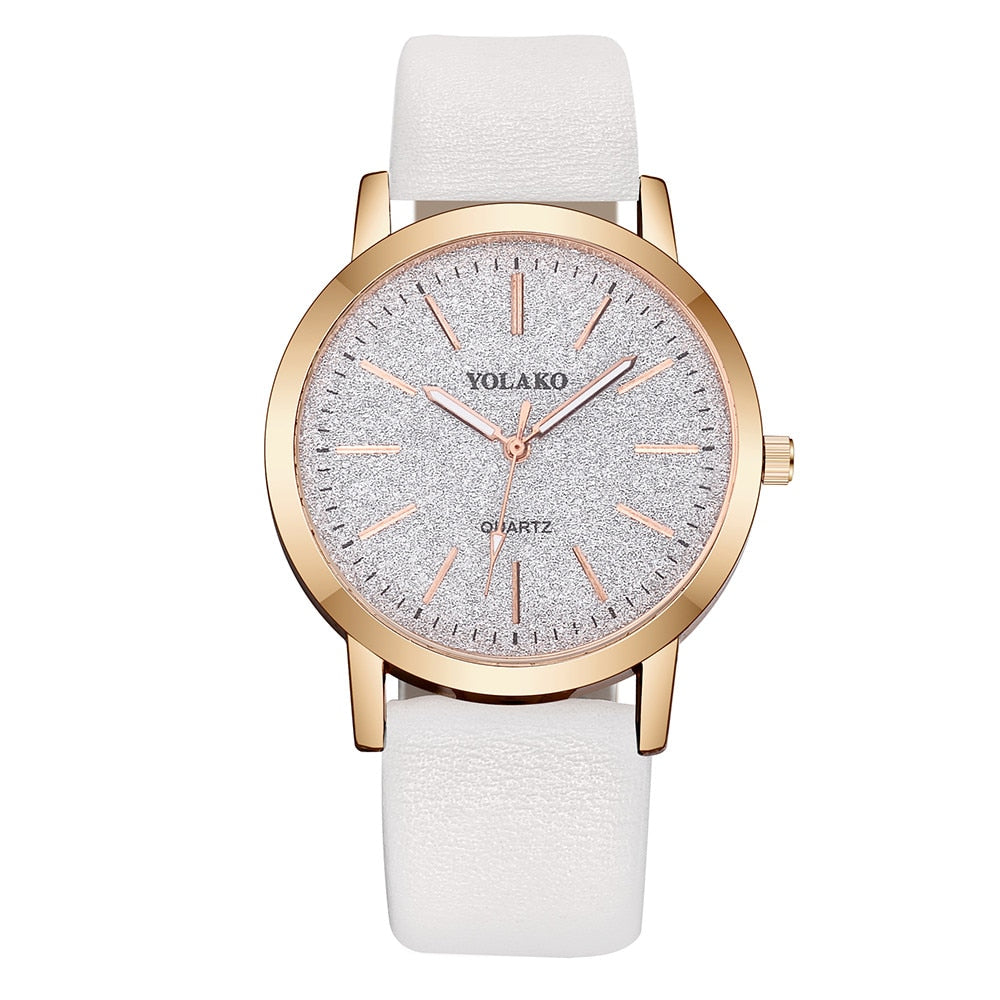 Montre pour femmes avec cadran pailleté