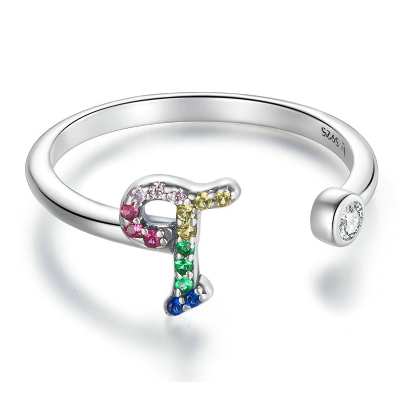 Bague avec initiale