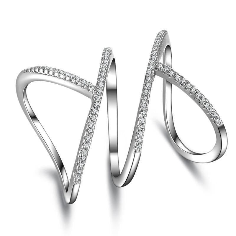 Bague avec un motif géométrique