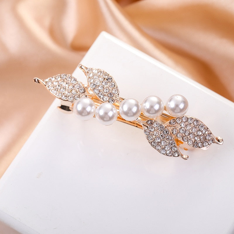 Pince à cheveux avec des perles