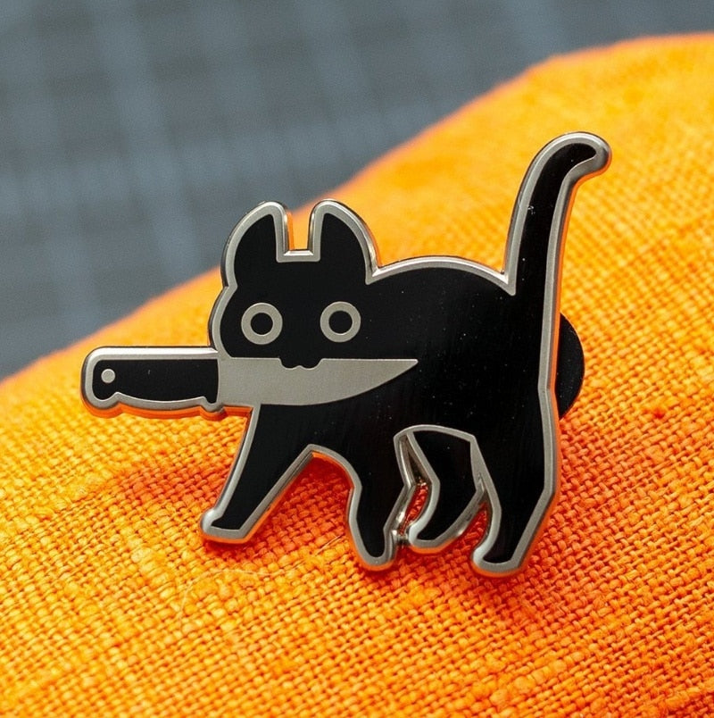 Épingle en forme de chat