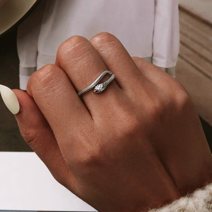 Bague ouverte - Serpent