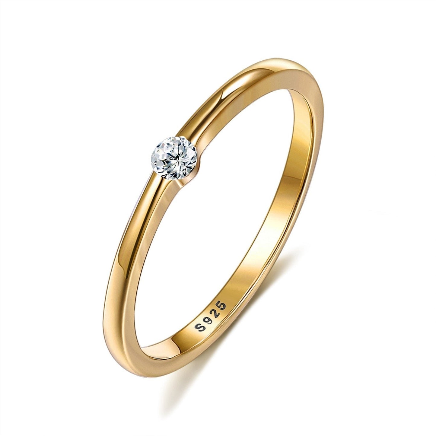 Bague avec zircon