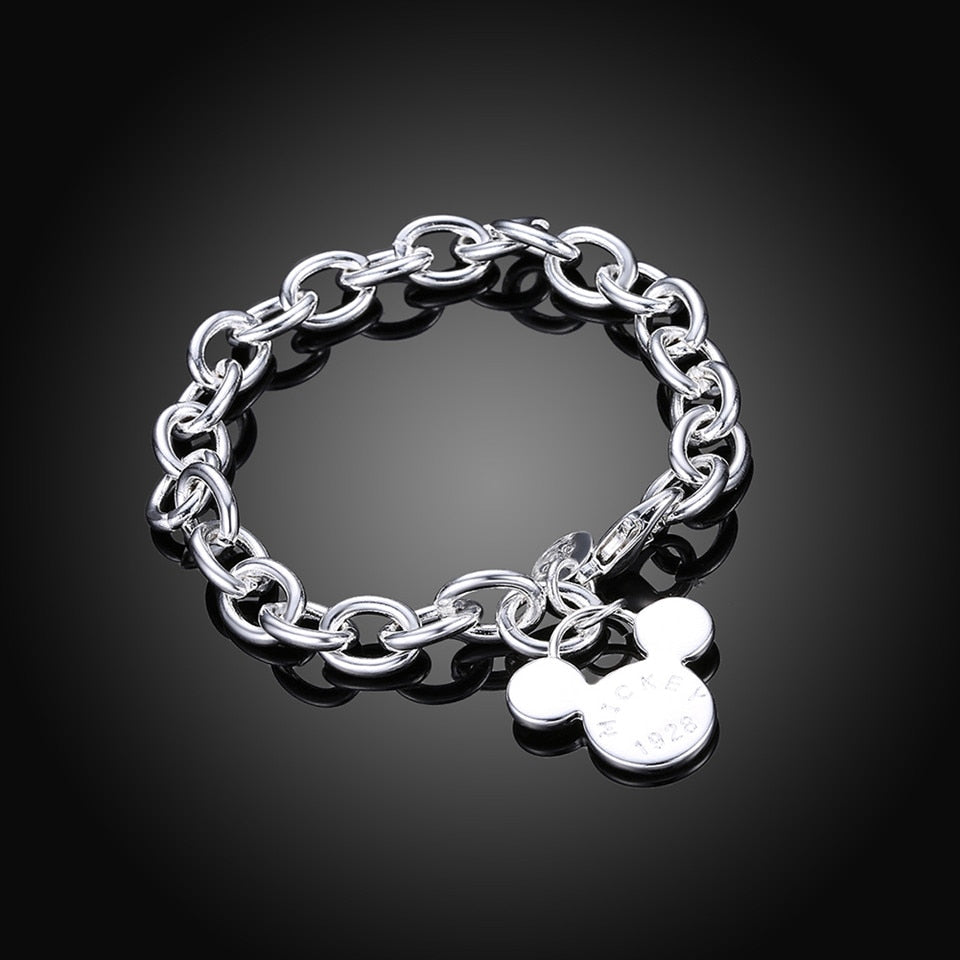 Bracelet en argent Mickey