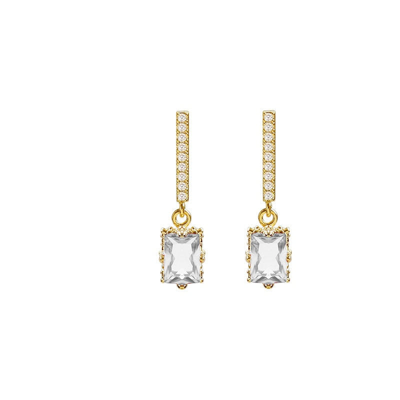 Boucles d'oreilles avec zirconia