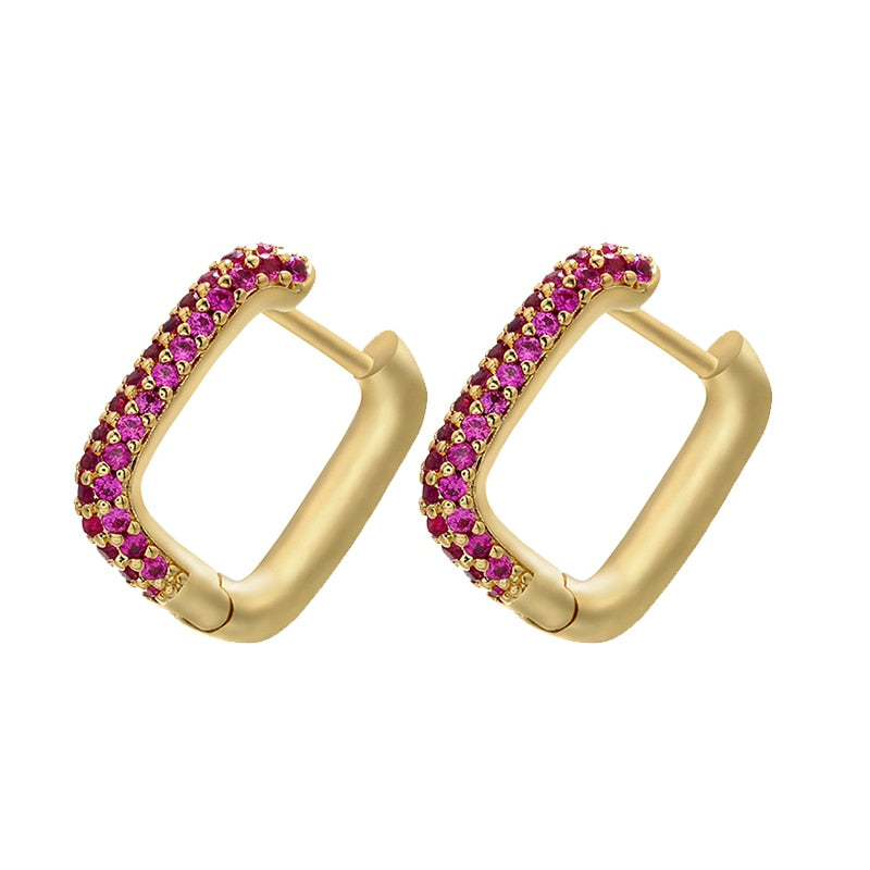 Boucles d'oreilles avec zirconia