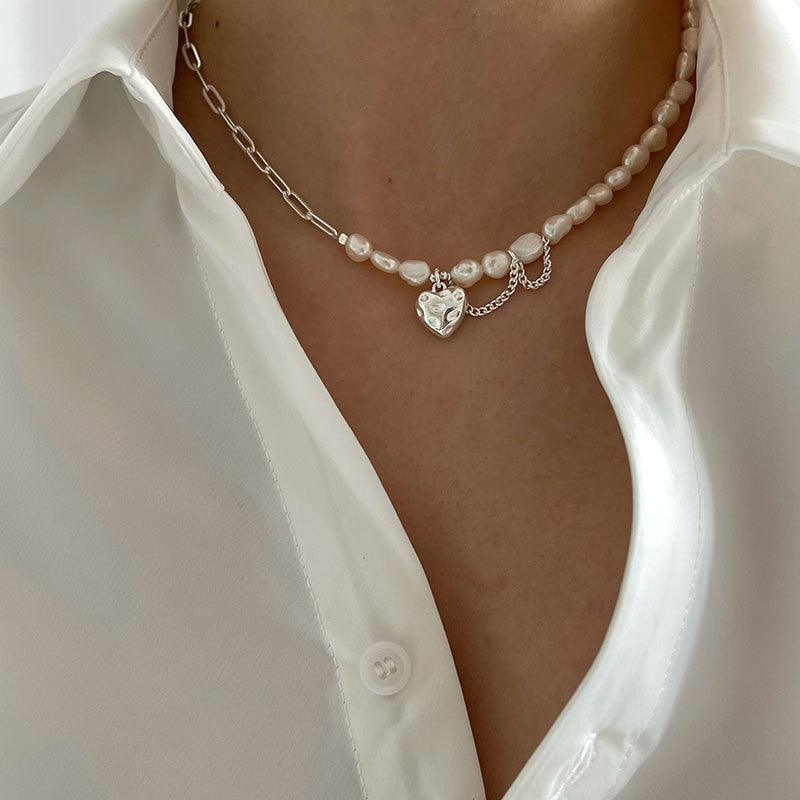 Collier de perles imitation