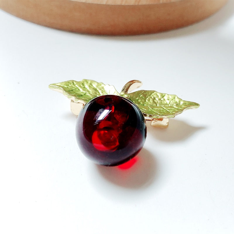 Broche - pomme
