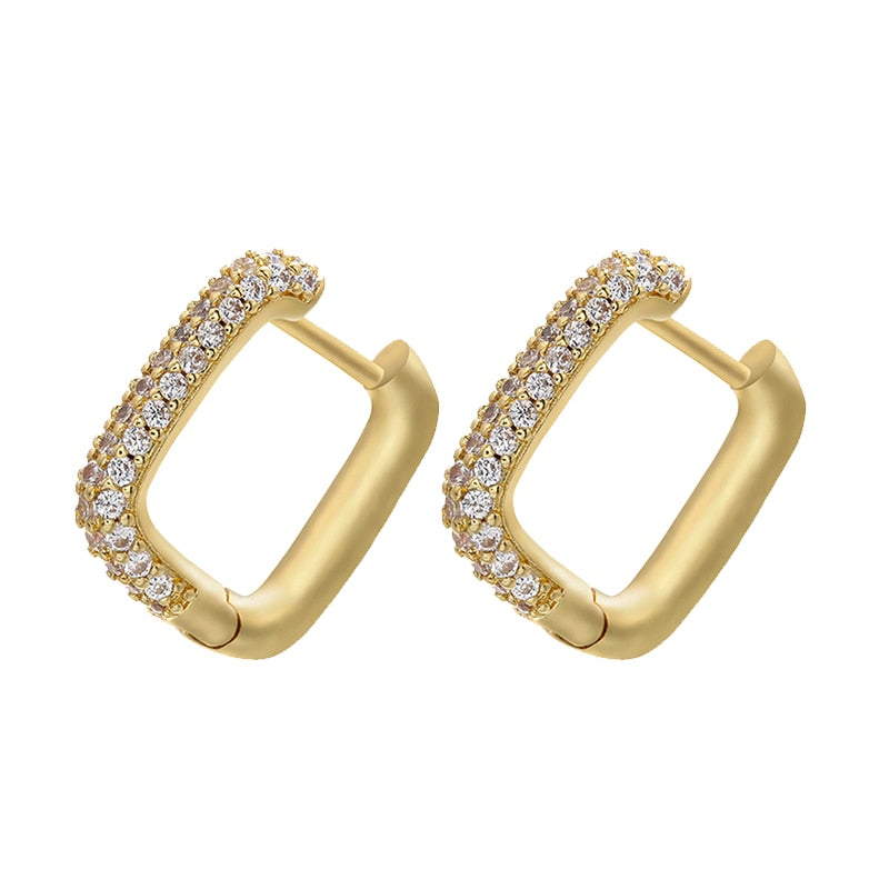 Boucles d'oreilles avec zirconia