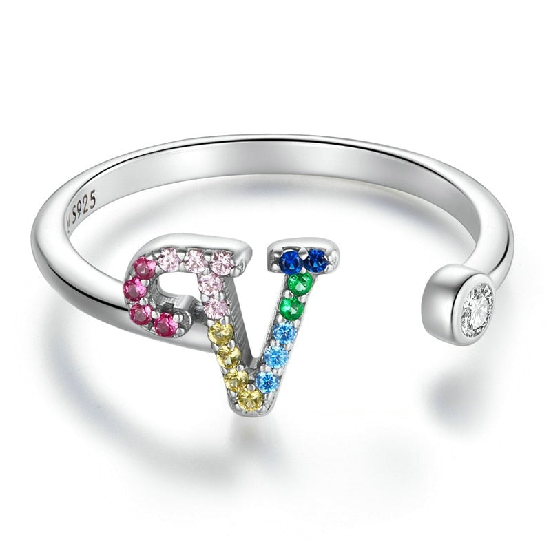 Bague avec initiale