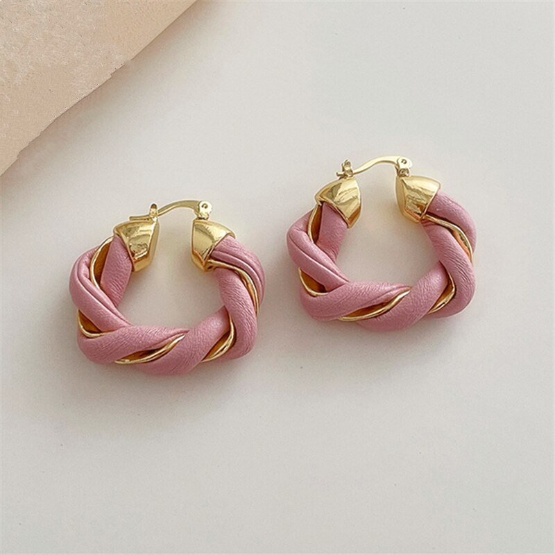 Boucles d'oreilles en cuir