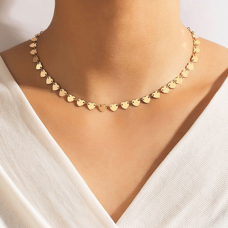 Collier en forme de cœur