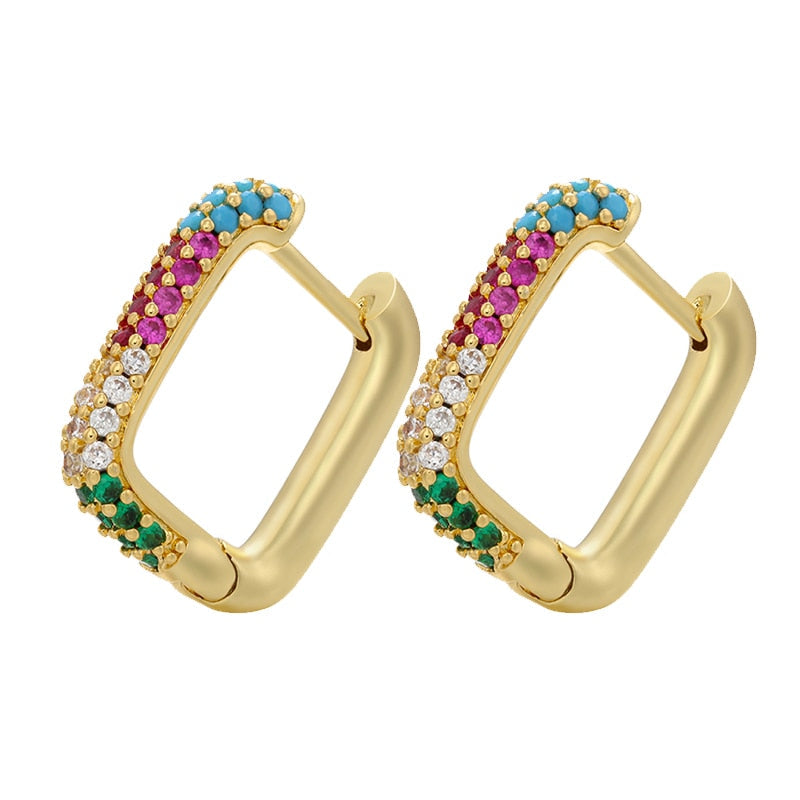 Boucles d'oreilles avec zirconia