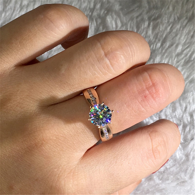 Bague en zircon cubique