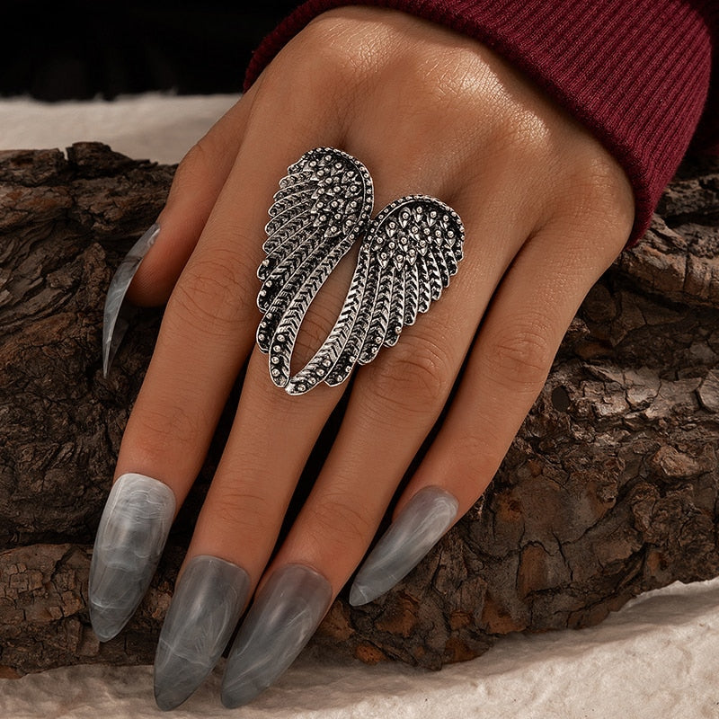 Bague d'ailes d'ange