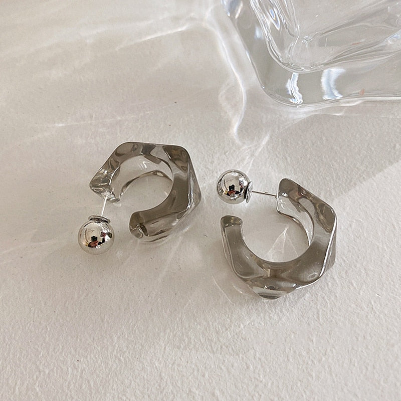 Boucles d'oreilles en acrylique