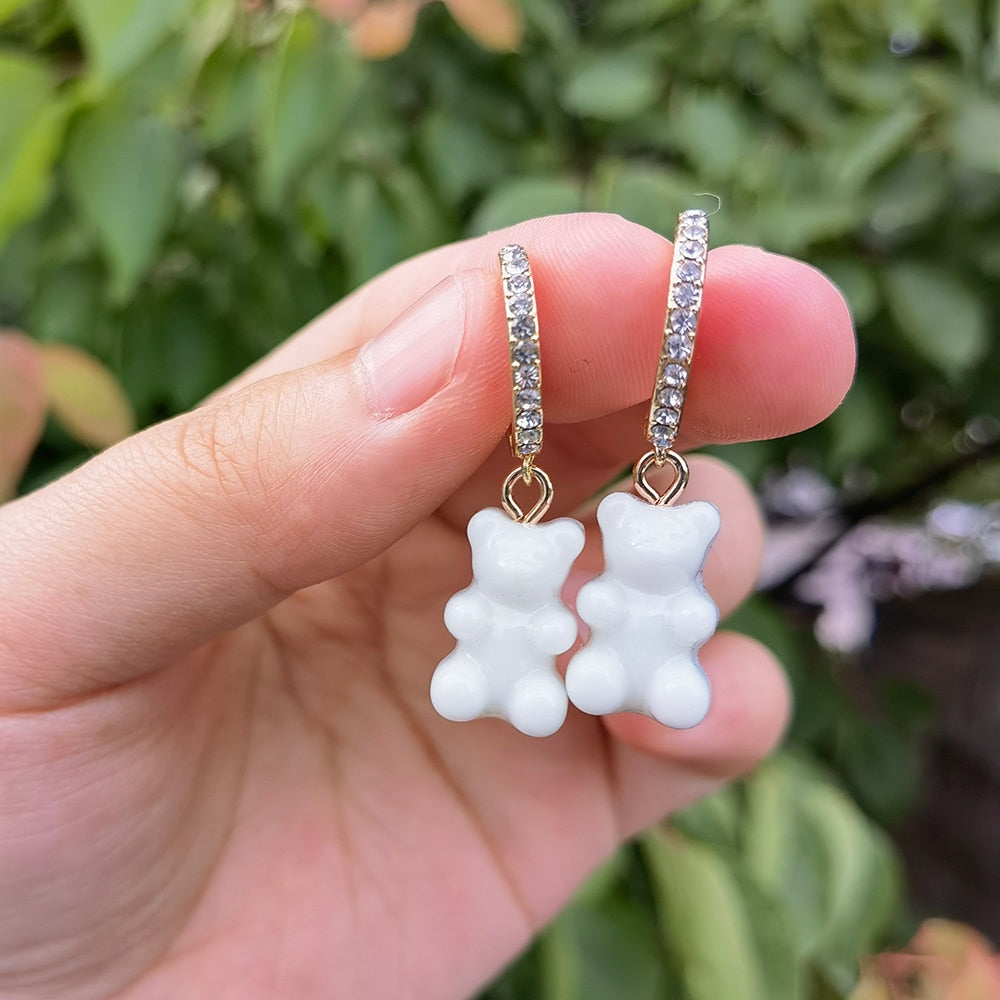 Boucles d'oreilles en forme d'ourson