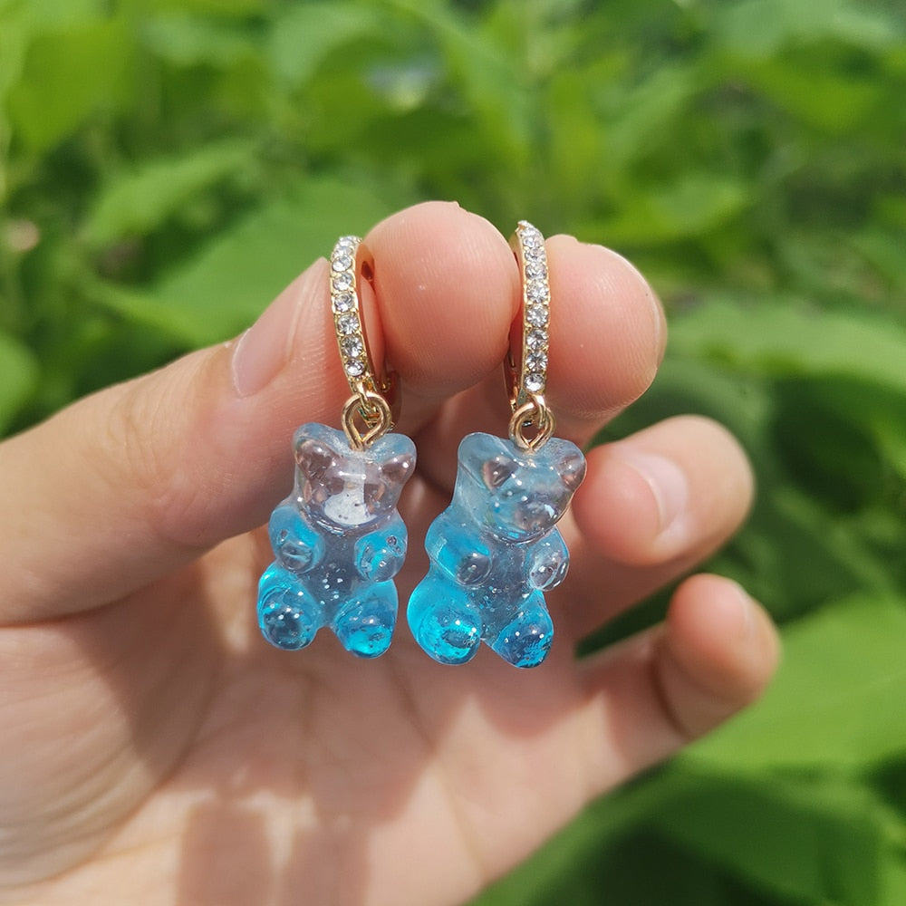 Boucles d'oreilles en forme d'ourson