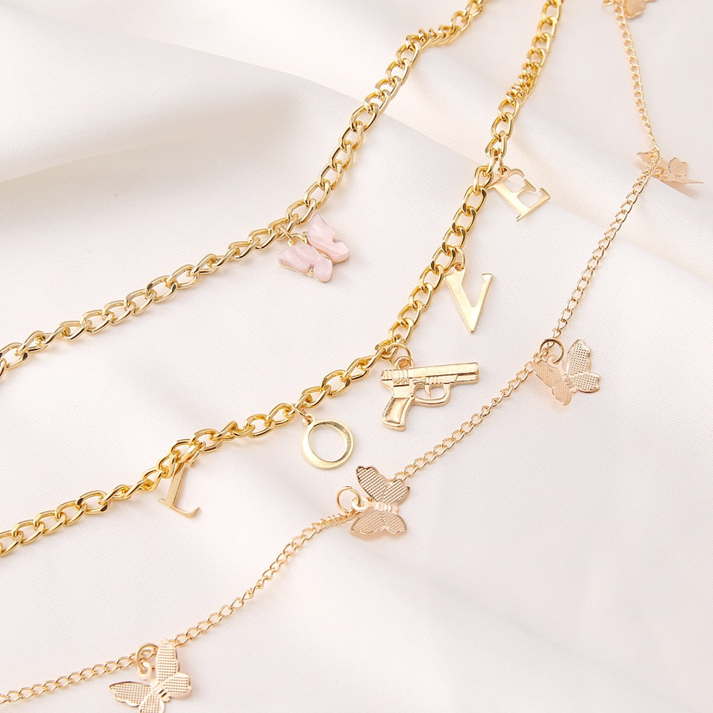 Collier à triple chaîne