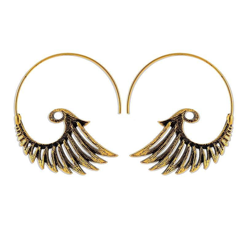 Boucles d'oreilles à motif d'aile