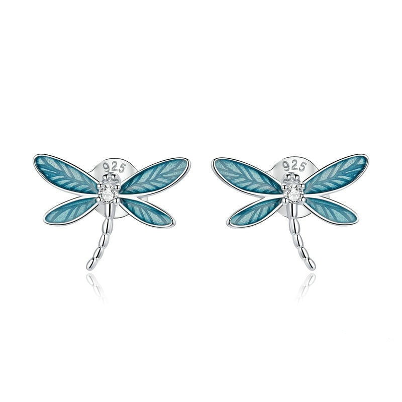 Boucles d'oreilles libellule