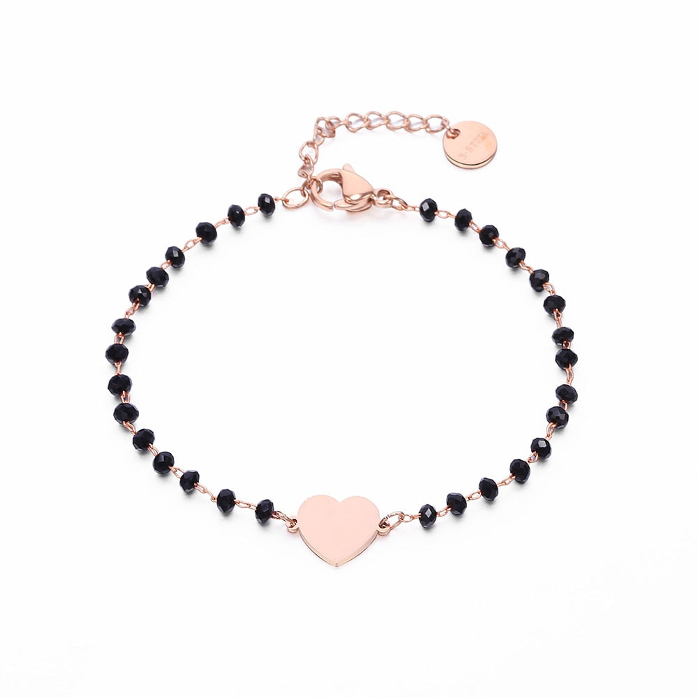 Bracelet simple avec un cœur