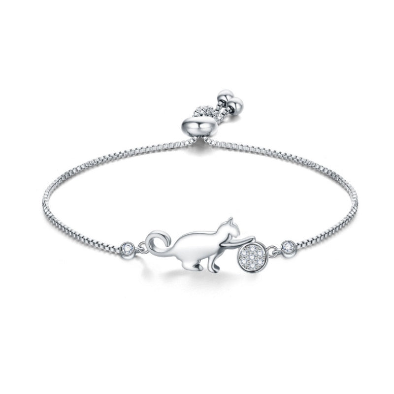 Bracelet avec motif de chat