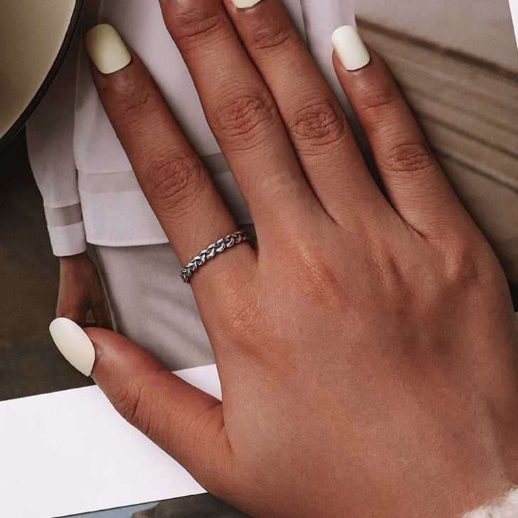 Bague argent minimaliste