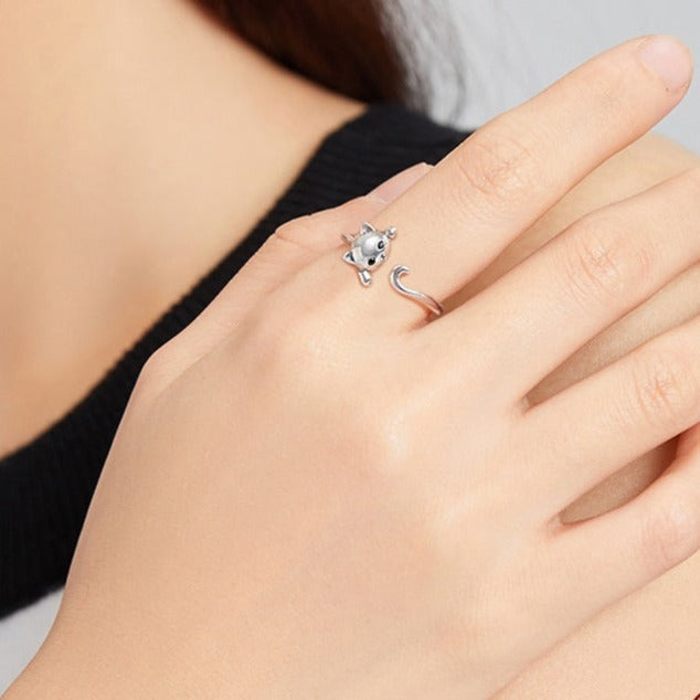 Bague ouverte - Chat
