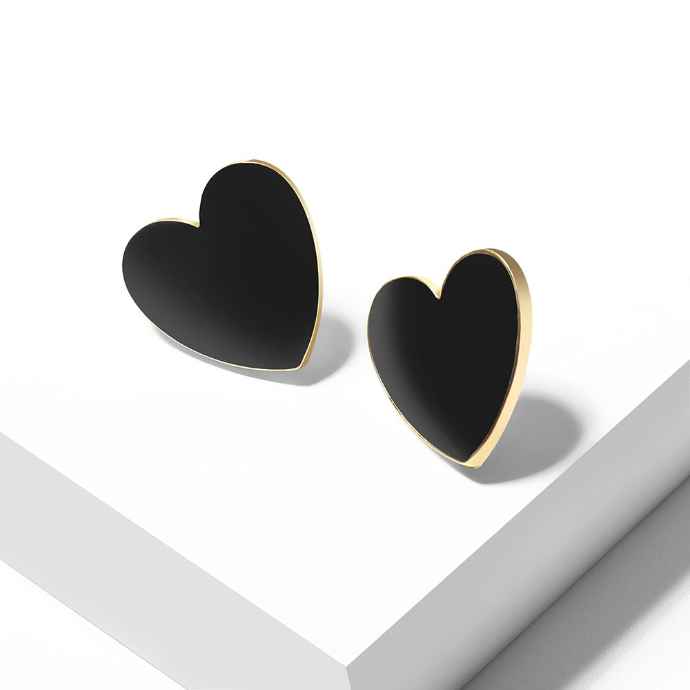 Boucles d'oreilles - cœurs colorés