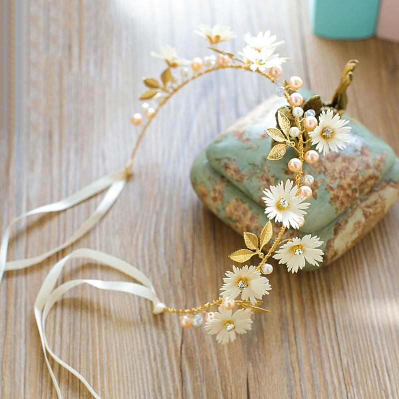 Bandeau de fleurs de marguerite