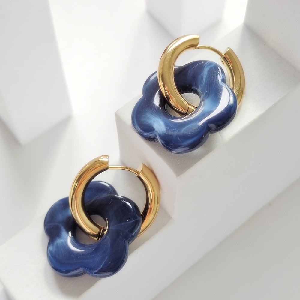 Boucles d'oreilles en acrylique