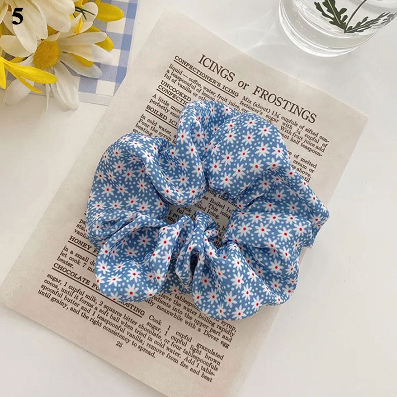 Attache-cheveux élastique bleu