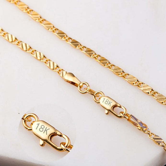 Collier classique plaqué or