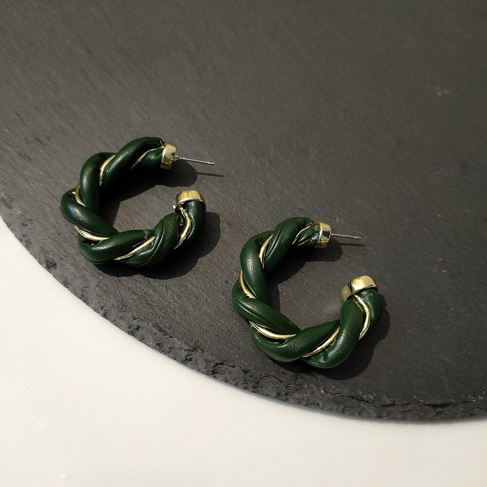 Boucles d'oreilles en cuir