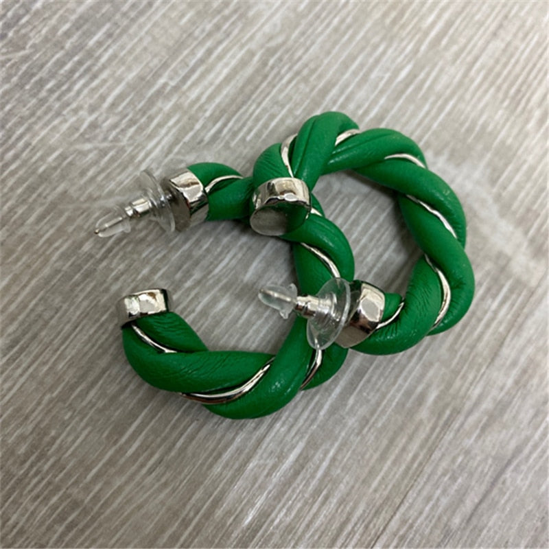 Boucles d'oreilles en cuir