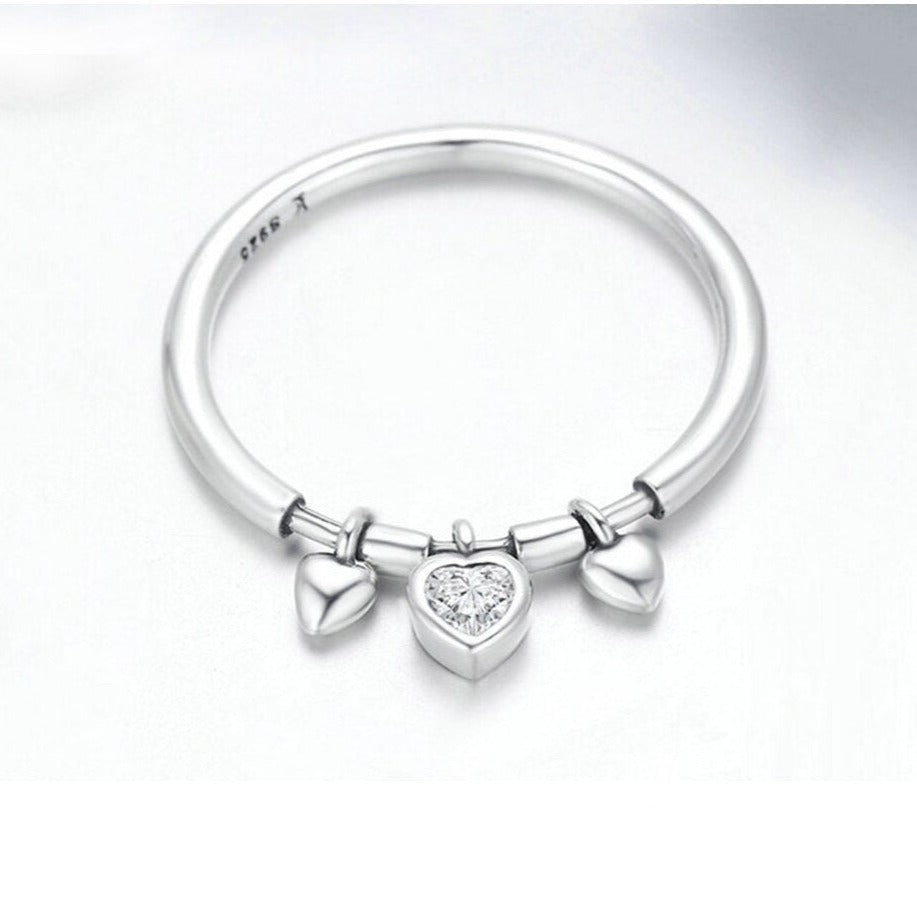 Bague avec motif de cœur
