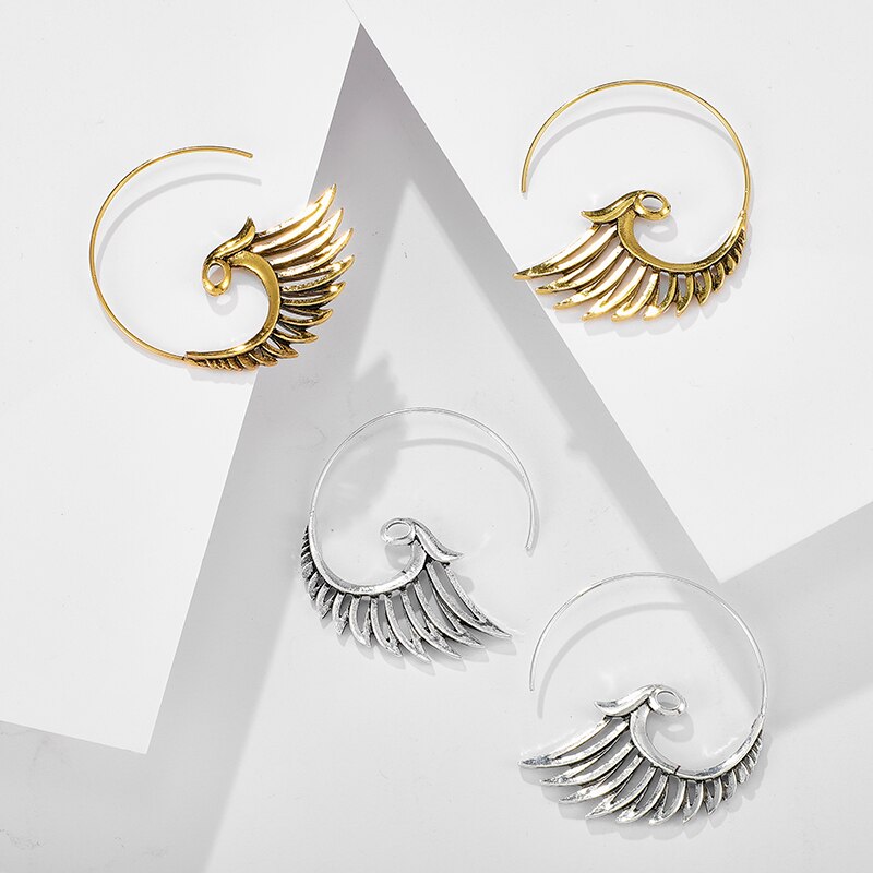 Boucles d'oreilles à motif d'aile